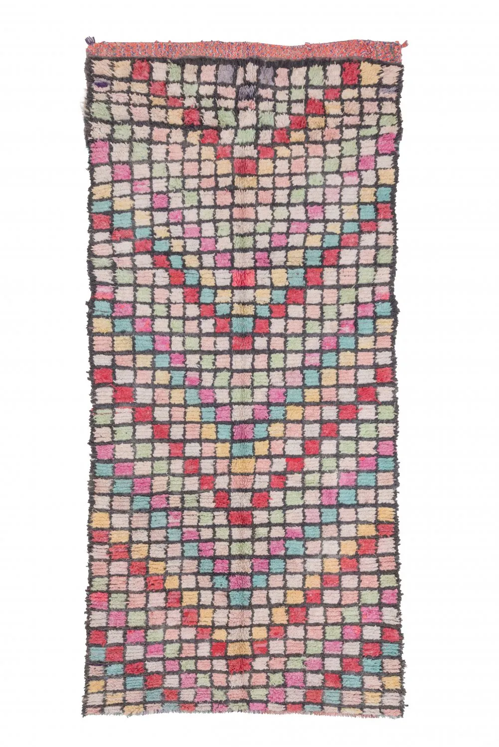 Moroccan Berber rug Boucherouite 275 x 125 cm