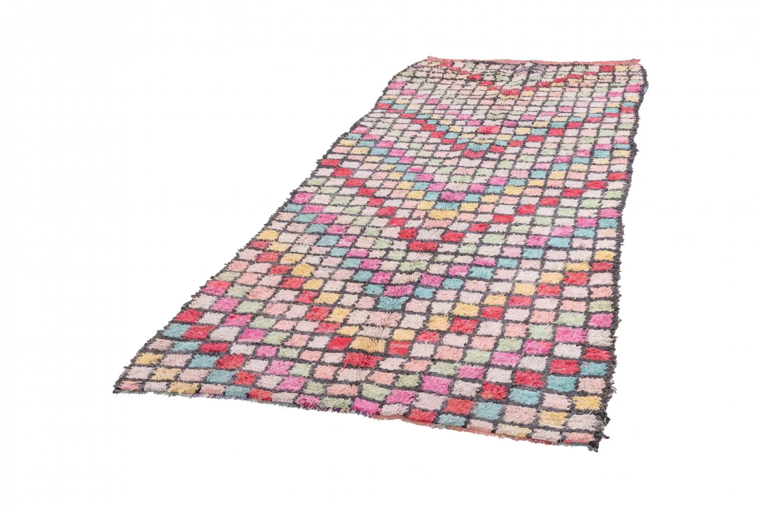 Moroccan Berber rug Boucherouite 275 x 125 cm