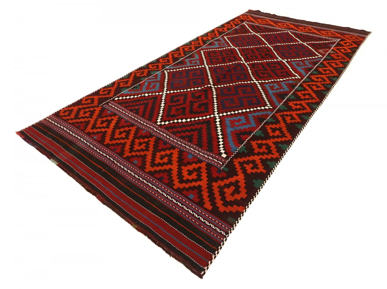 Oriental kilim rug 377 x 179 cm