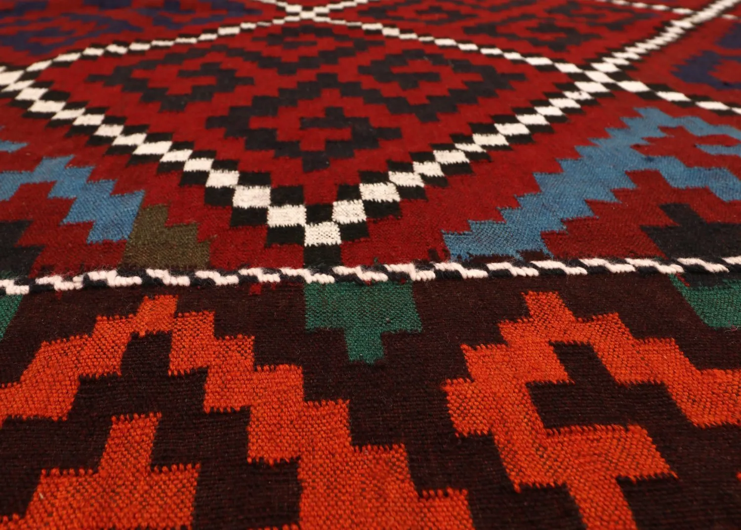 Oriental kilim rug 377 x 179 cm