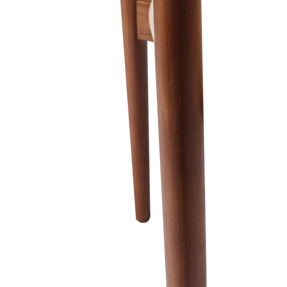 Chair - Ystad (walnut/beige) - 2 pcs