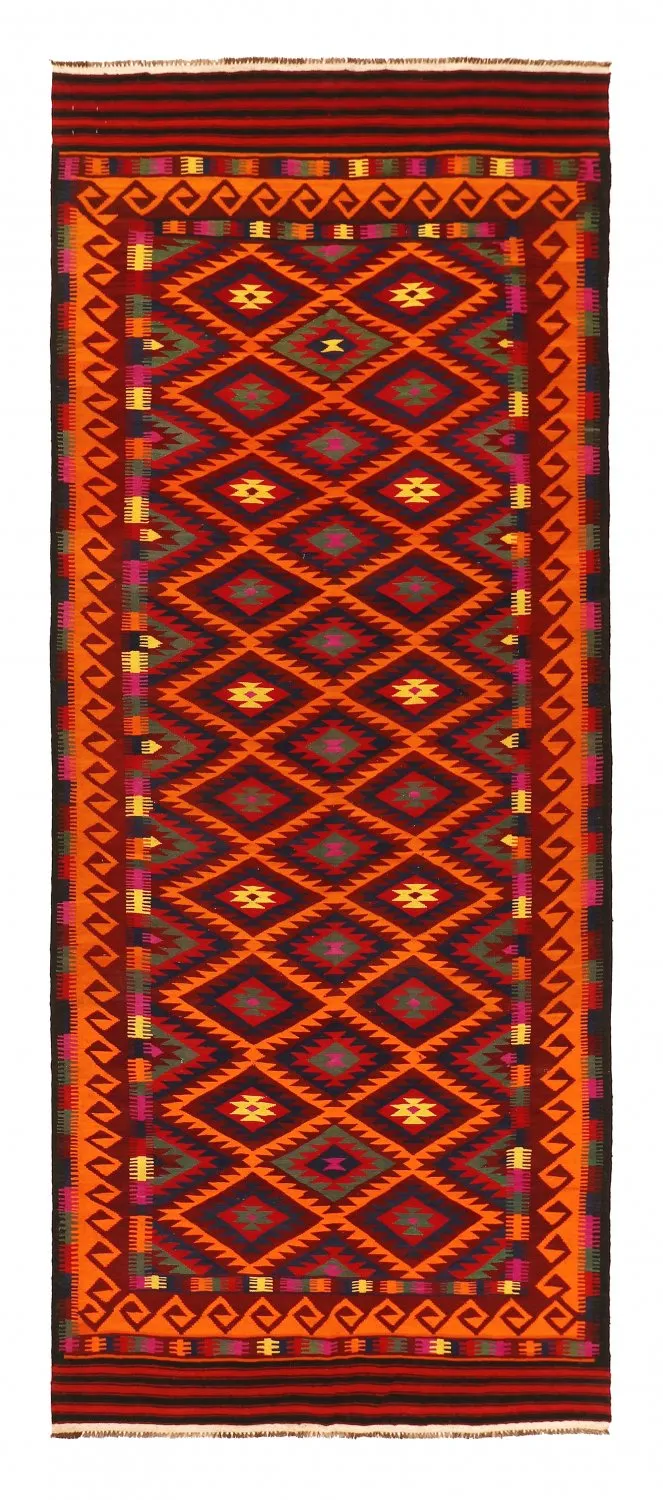 Oriental kilim rug 398 x 157 cm