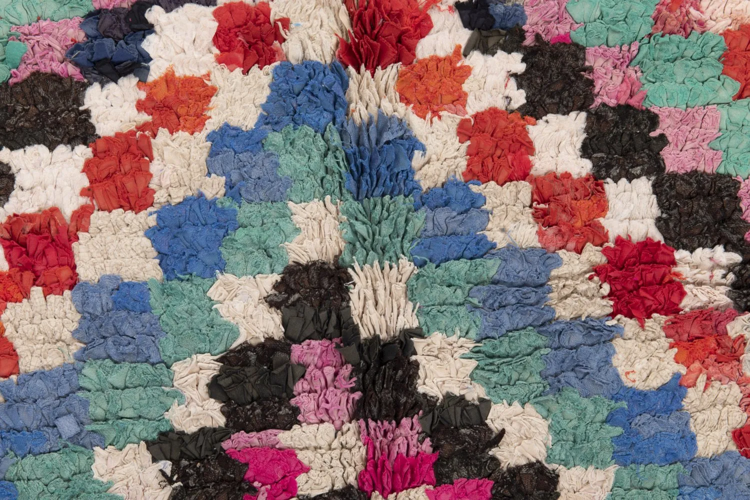Moroccan Berber rug Boucherouite 245 x 140 cm