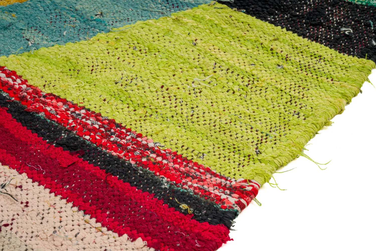 Moroccan Berber rug Boucherouite 125 x 230 cm