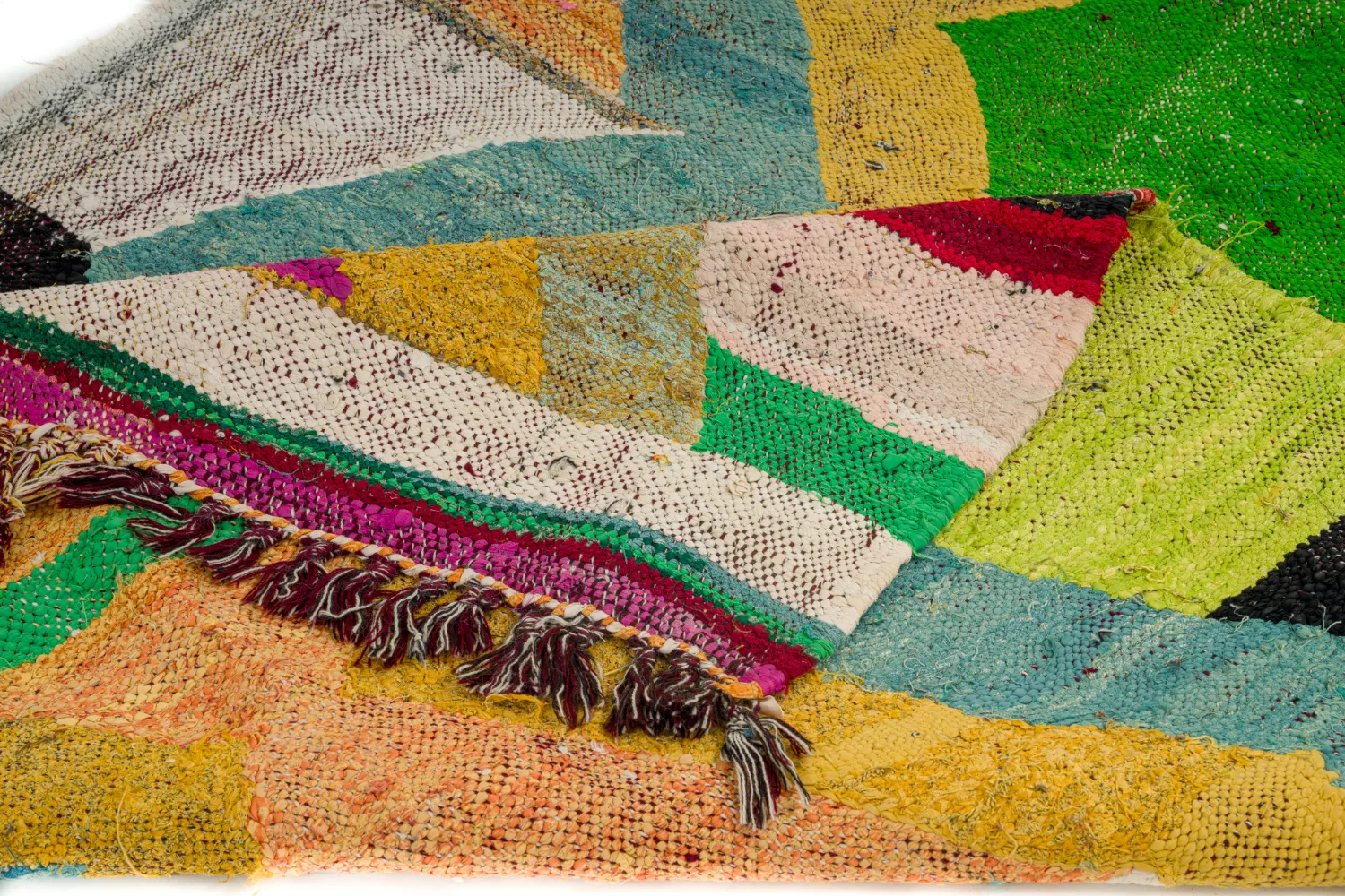 Moroccan Berber rug Boucherouite 125 x 230 cm