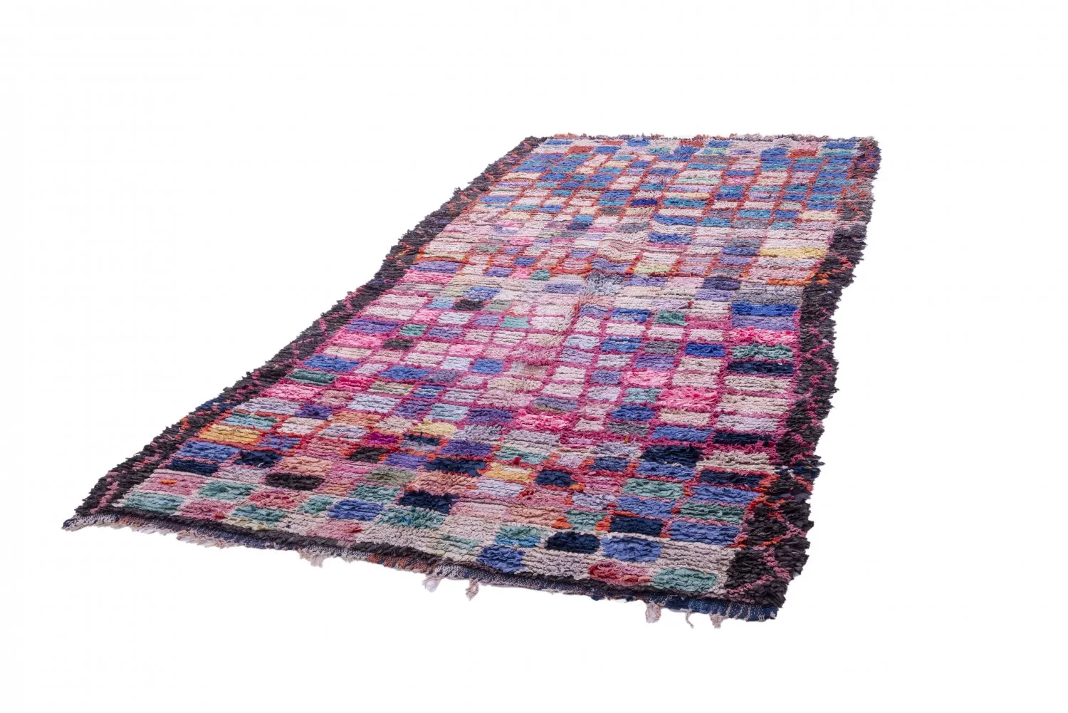 Moroccan Berber rug Boucherouite 290 x 150 cm