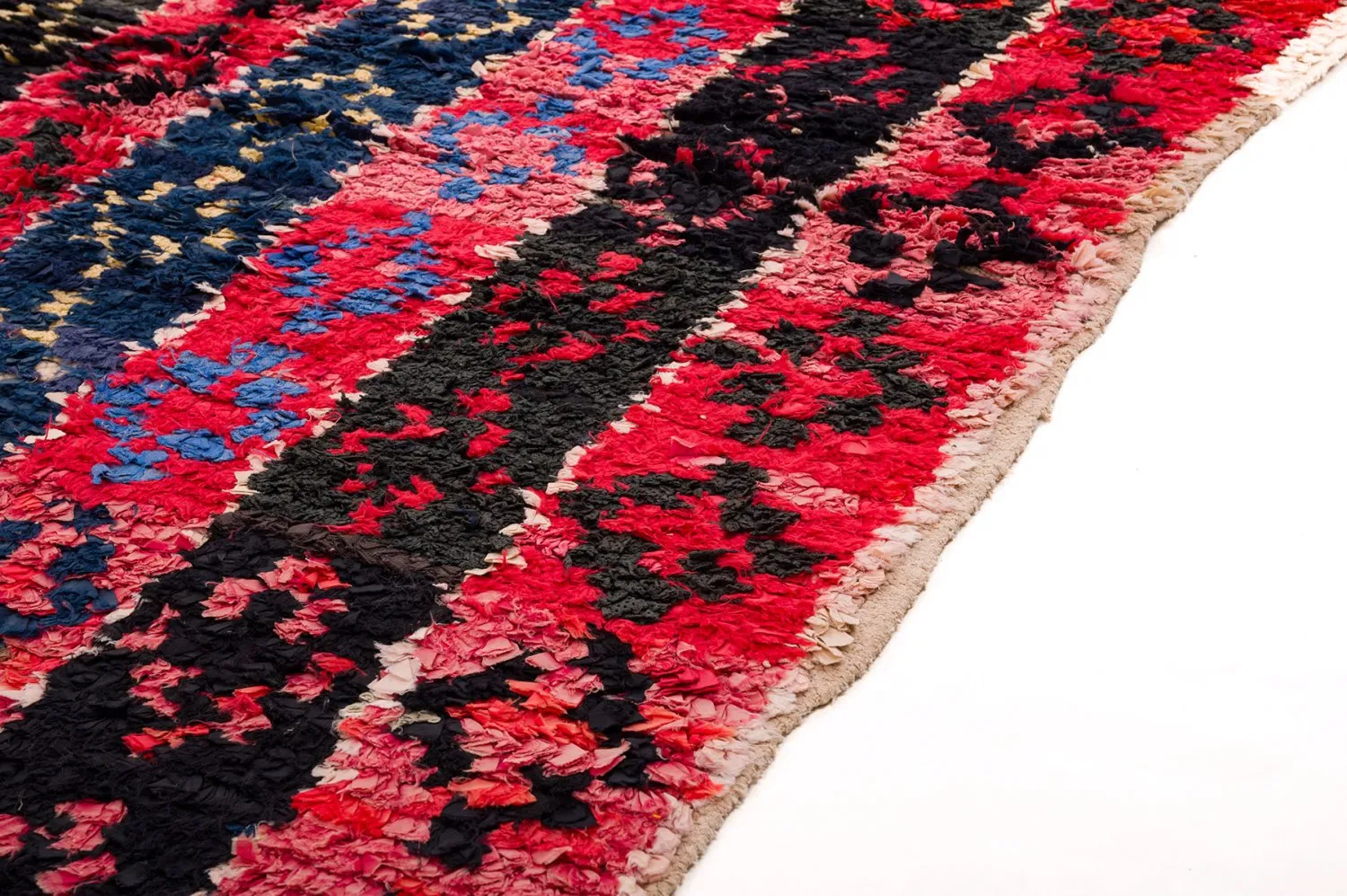 Moroccan Berber rug Boucherouite 135 x 205 cm