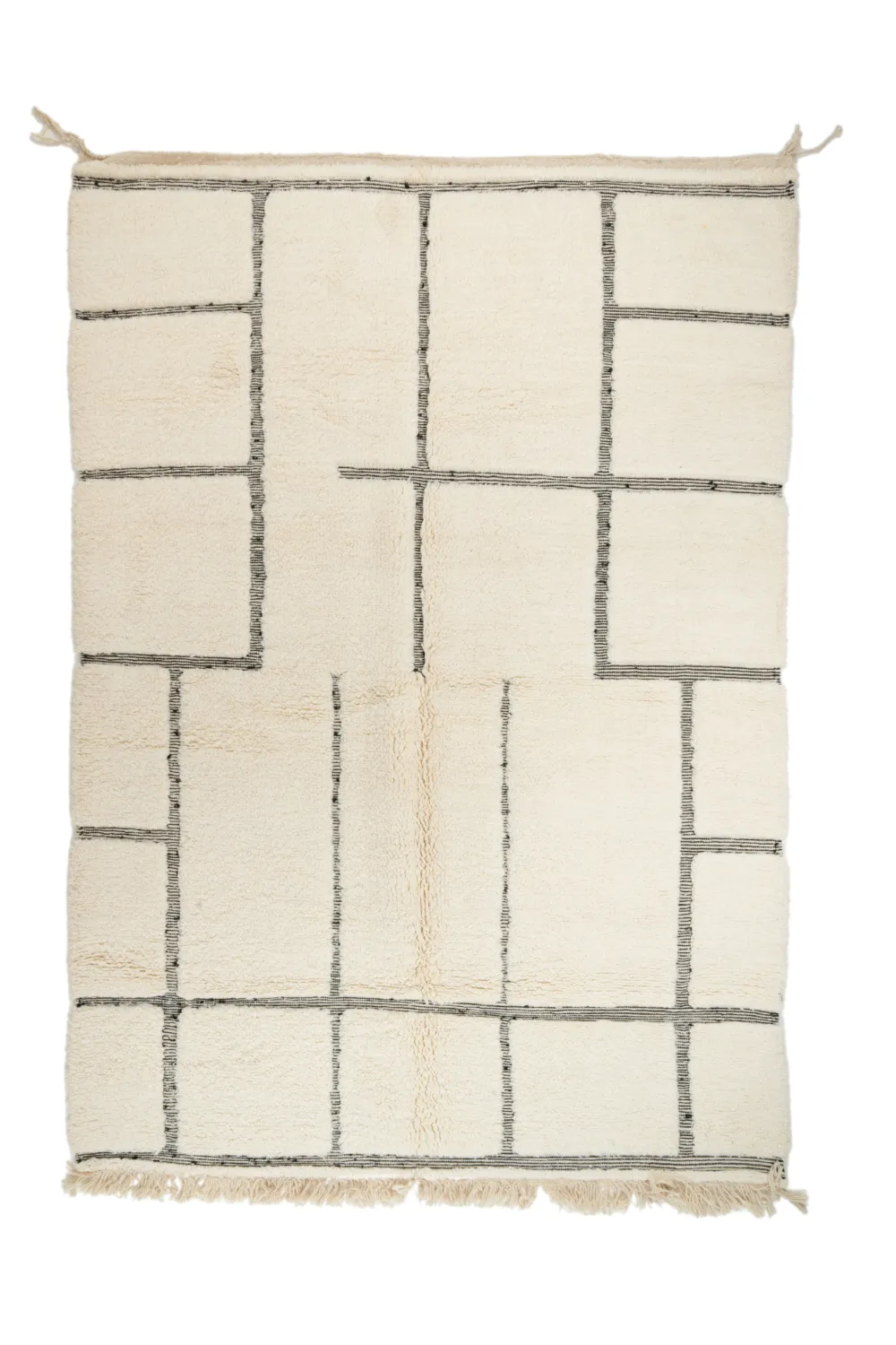 Kilim Moroccan Berber rug Beni Ourain 200 x 295 cm
