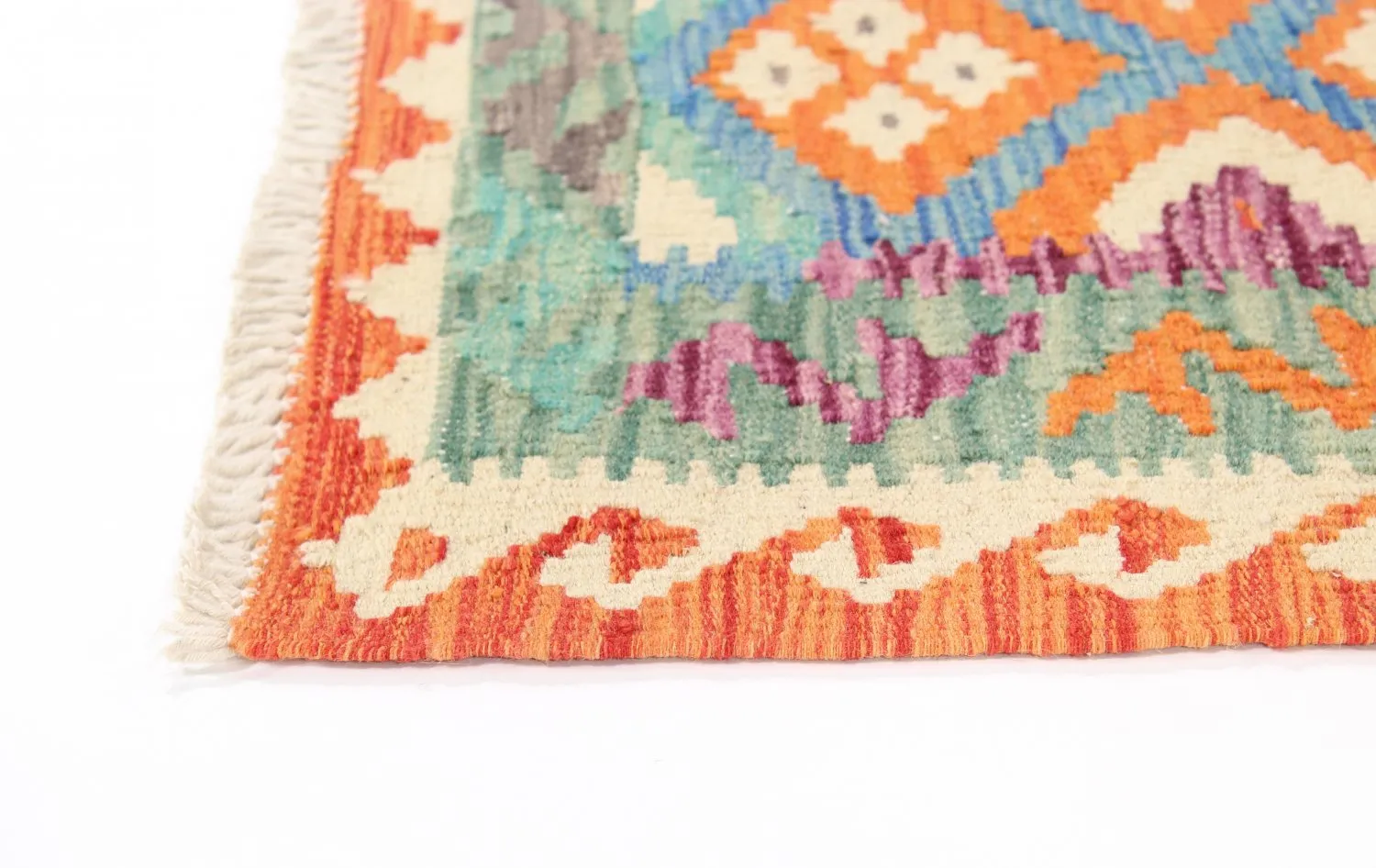 Oriental kilim rug 207 x 72 cm