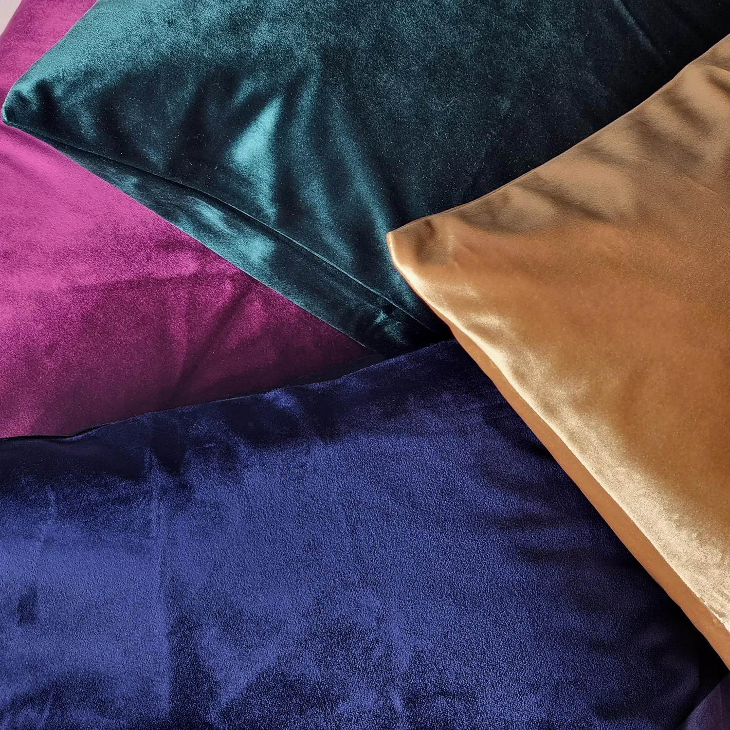 Velvet cushion cover - Marlyn (apricot)