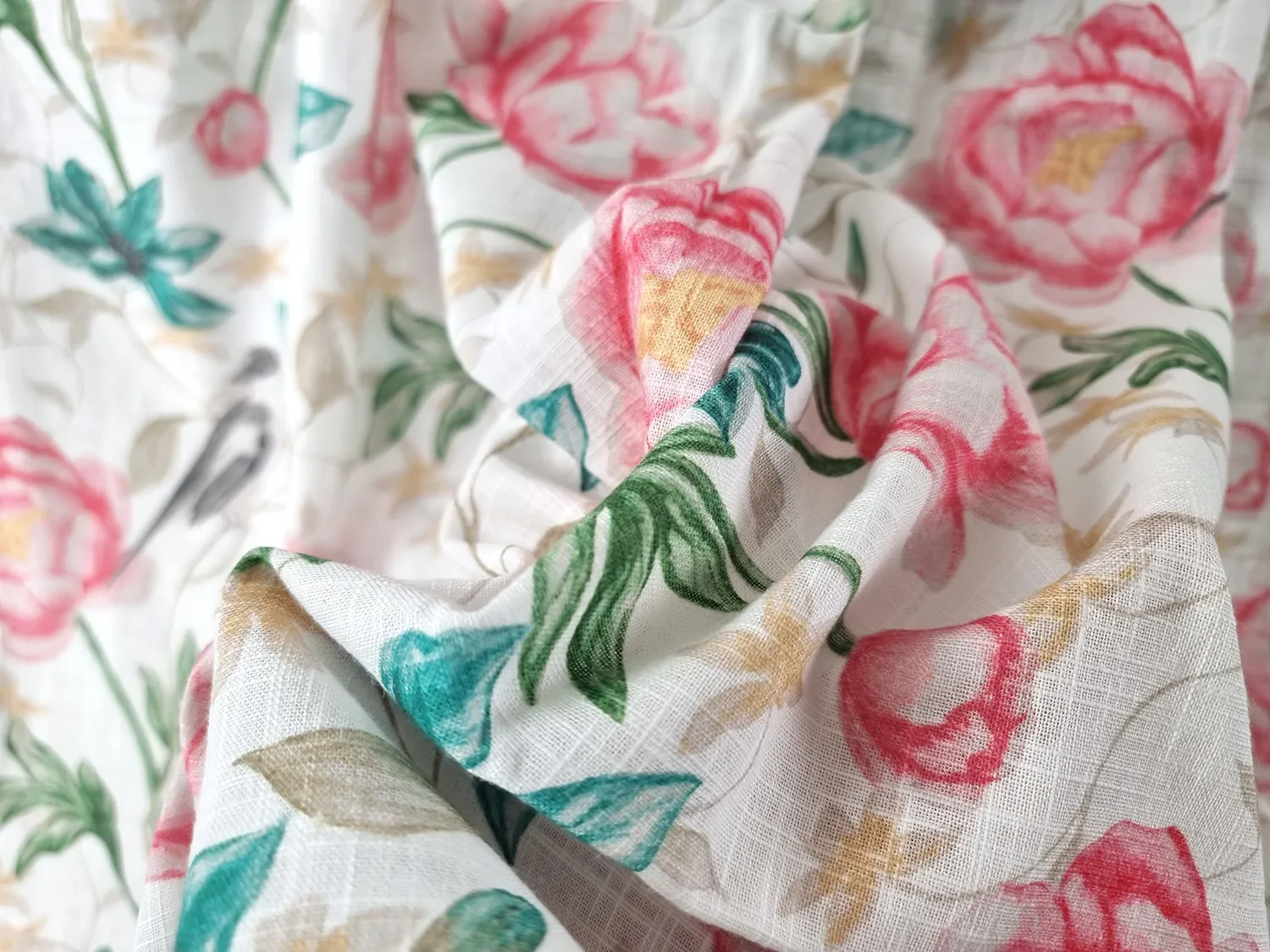 Curtains - Cotton curtain - Gullan (pink)