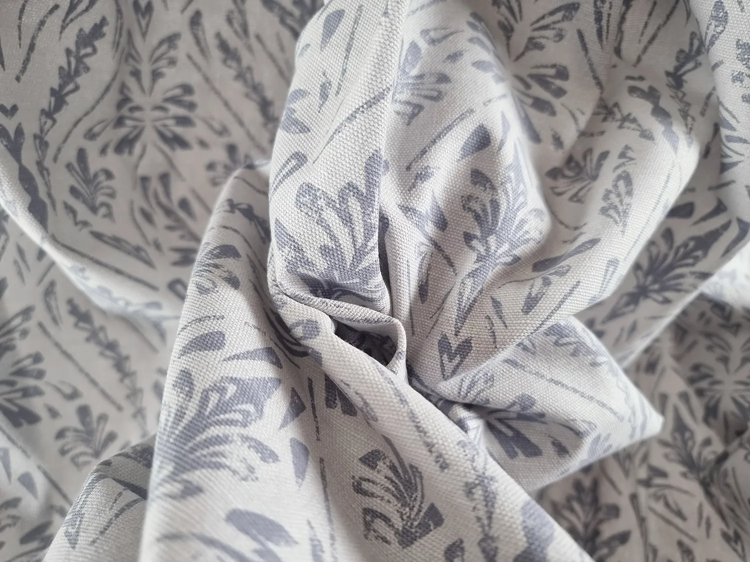 Curtains - Cotton curtain Helmi (blue)