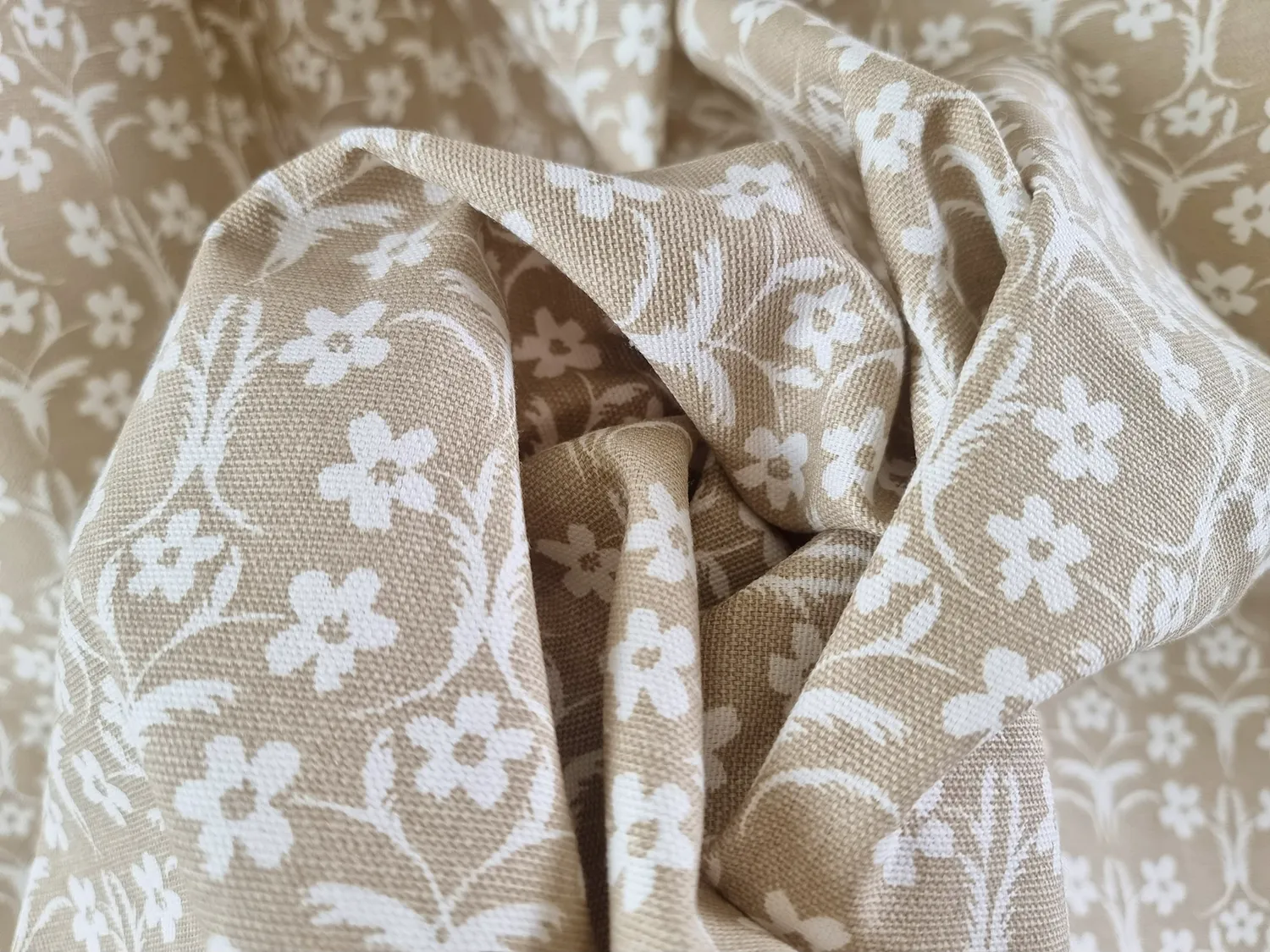 Curtains - Cotton curtain Sari (sand)