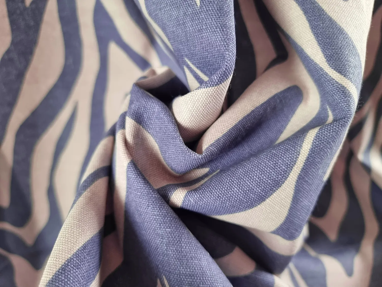 Curtains - Cotton curtain Laura (blue)