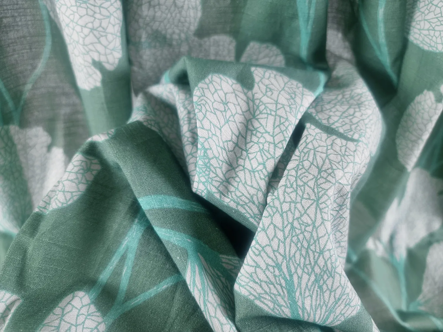Curtains - Cotton curtain Abril (dark green)