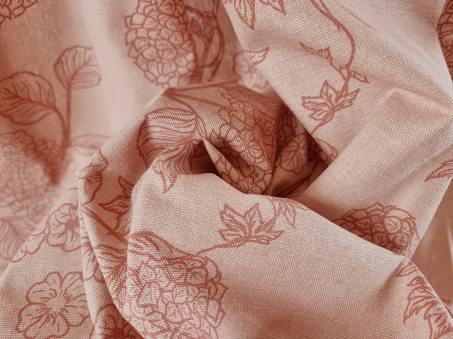 Curtains - Cotton curtain Minna (pink)