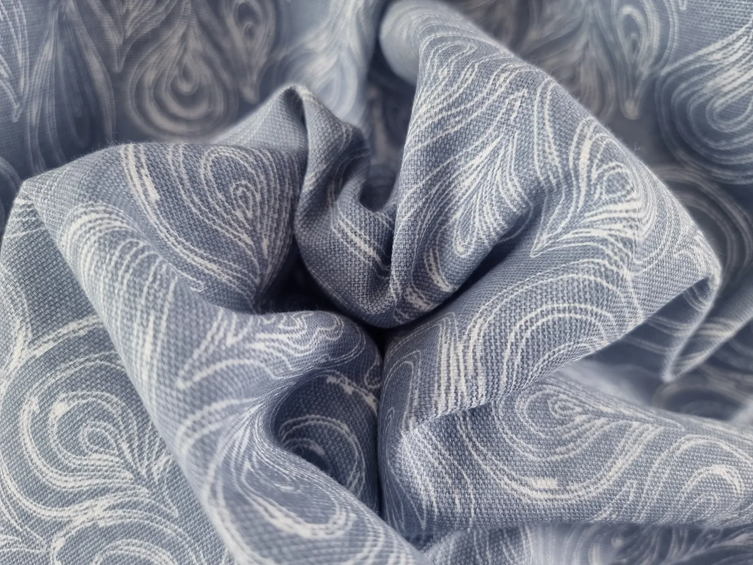 Curtains - Cotton curtain Merja (blue)