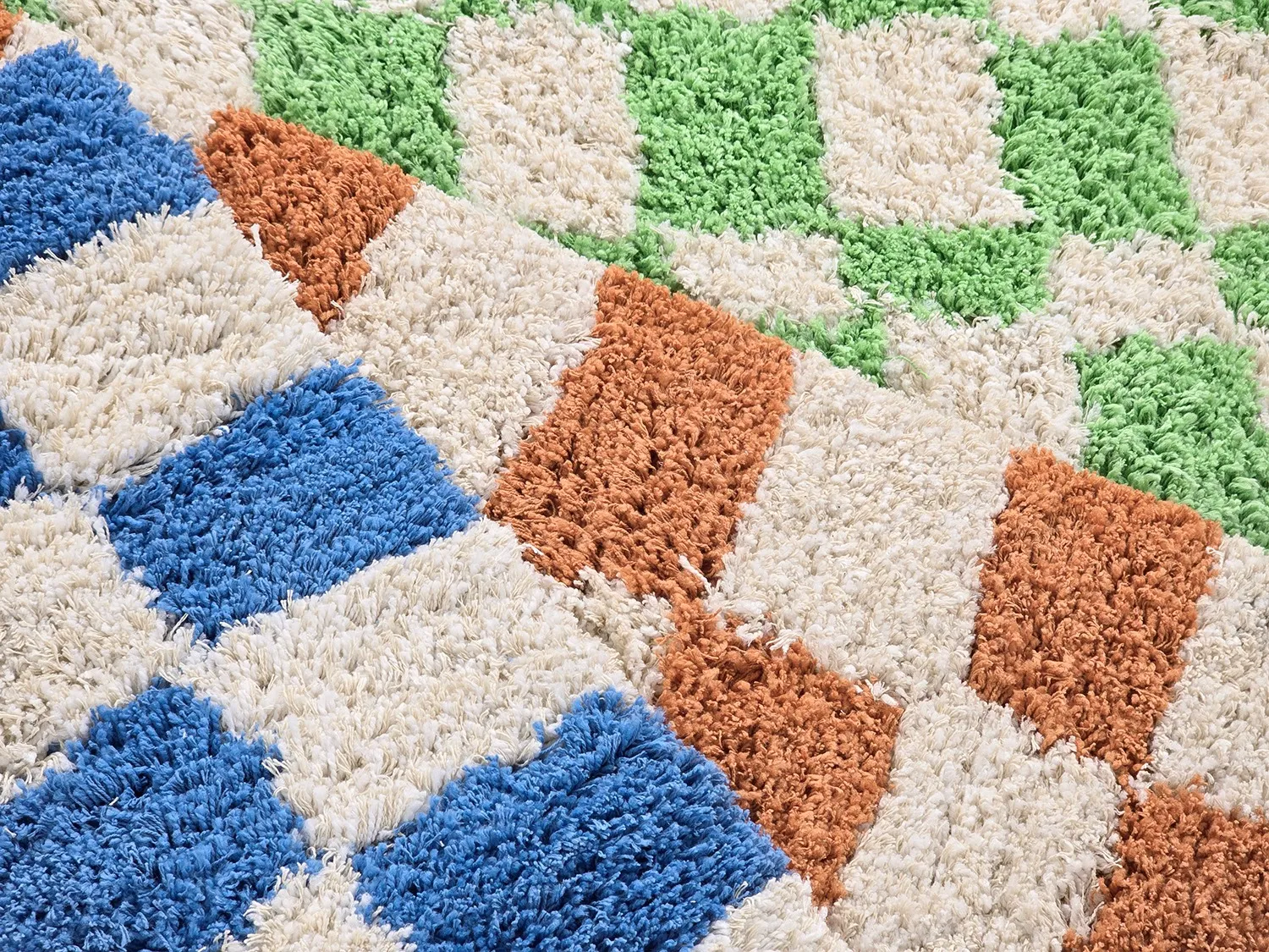 Shaggy rugs - Atrani Natural Cotton Shaggy (orange)