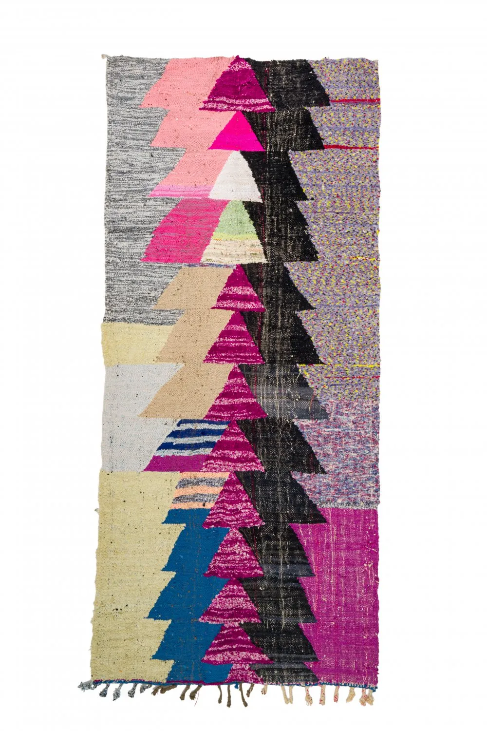 Moroccan Berber rug Boucherouite 125 x 290 cm