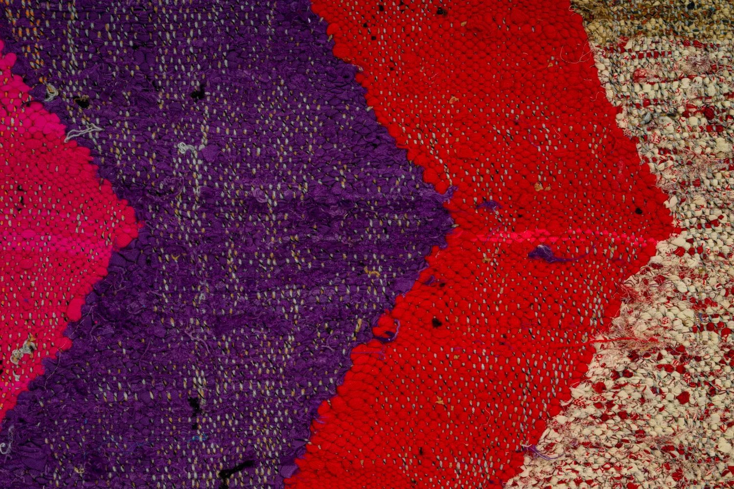 Moroccan Berber rug Boucherouite 125 x 235 cm