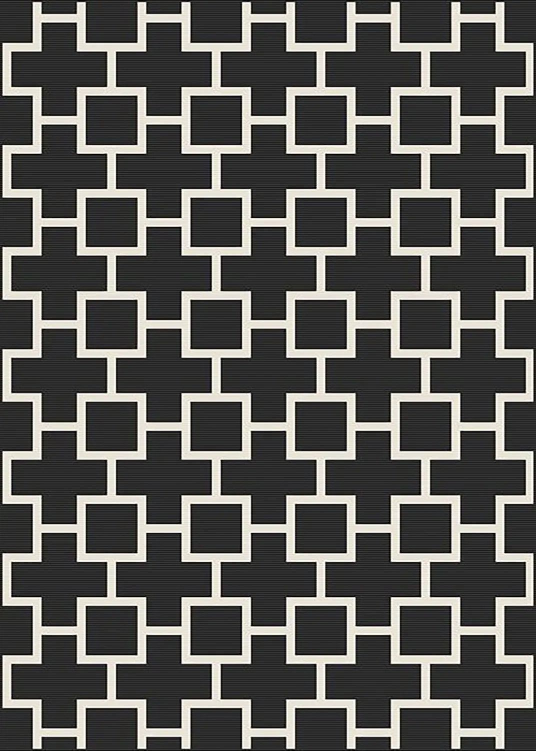 Indoor/Outdoor rug - Brussels Silver (black)