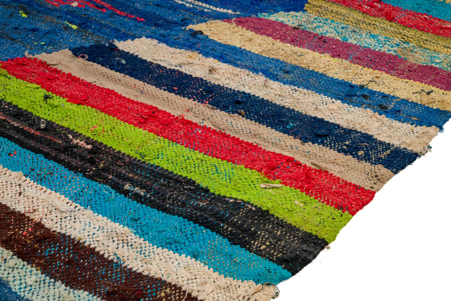 Moroccan Berber rug Boucherouite 135 x 230 cm