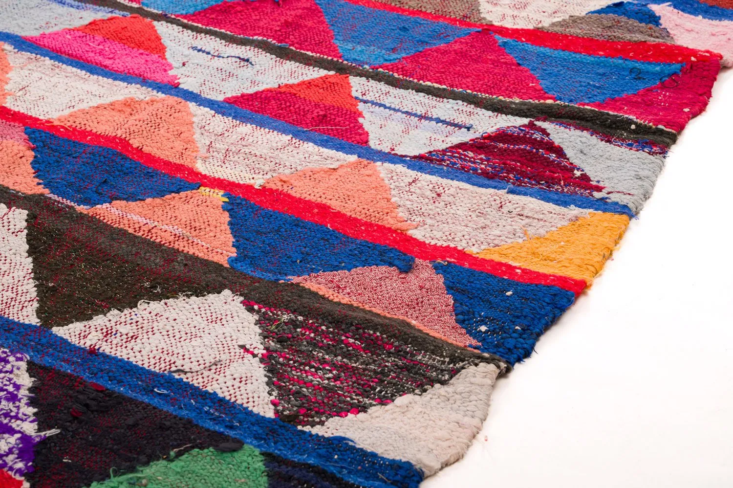 Moroccan Berber rug Boucherouite 145 x 240 cm