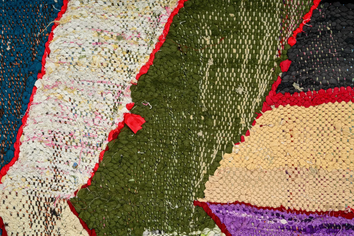Moroccan Berber rug Boucherouite 140 x 250 cm