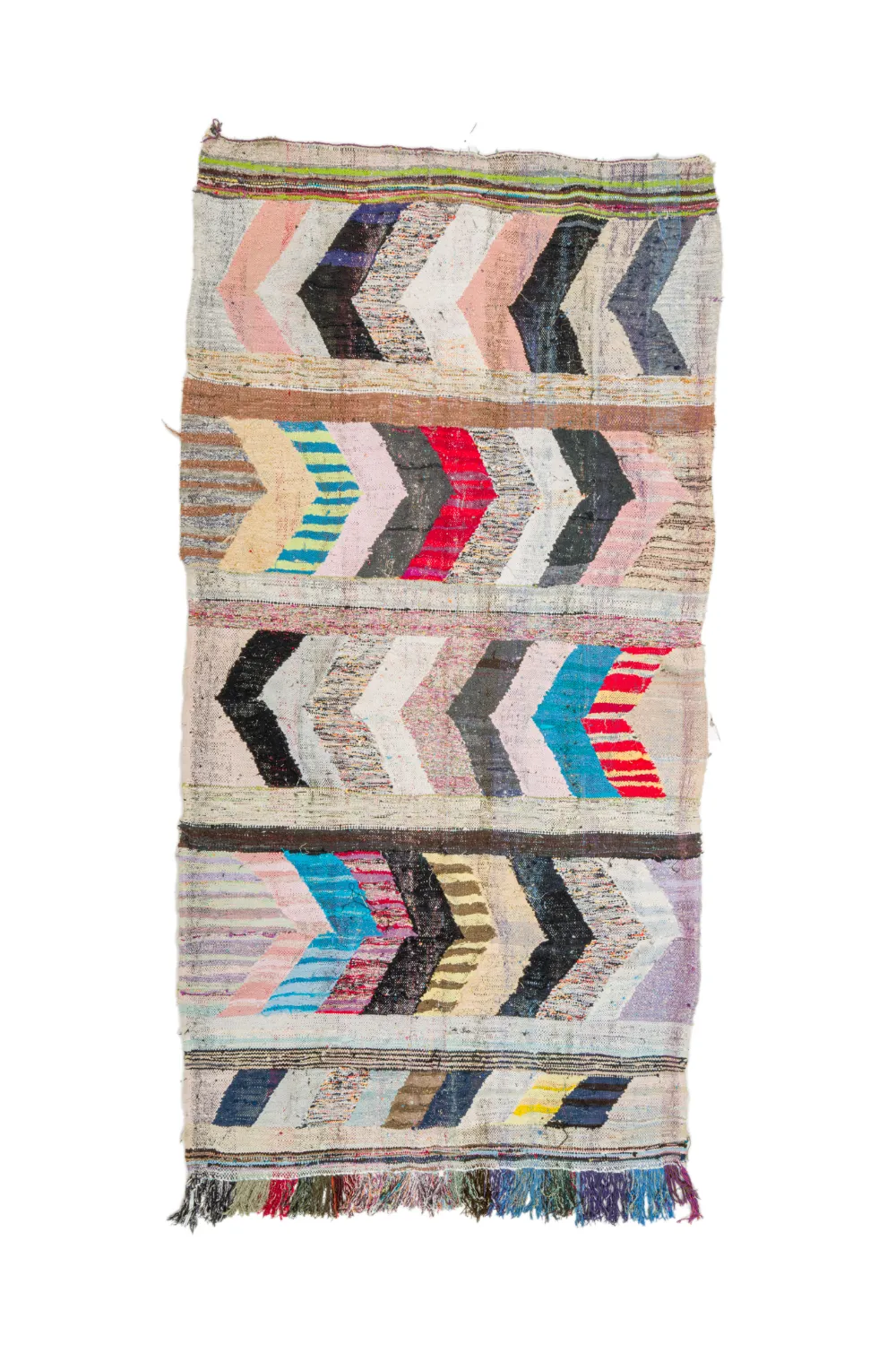 Moroccan Berber rug Boucherouite 155 x 305 cm