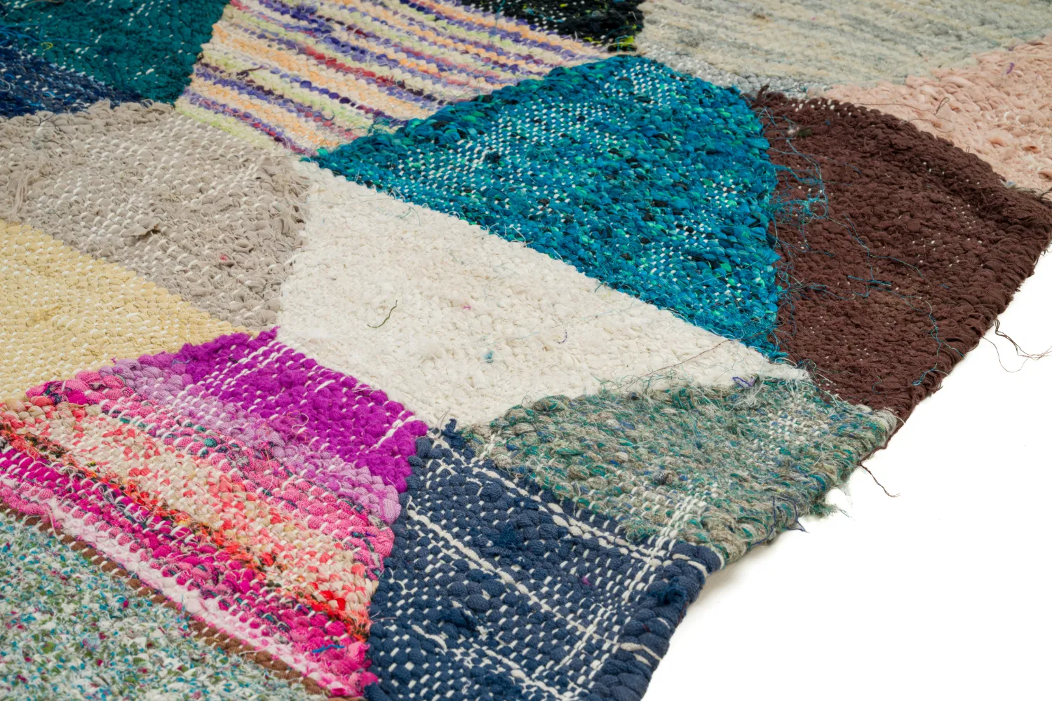 Moroccan Berber rug Boucherouite 150 x 305 cm