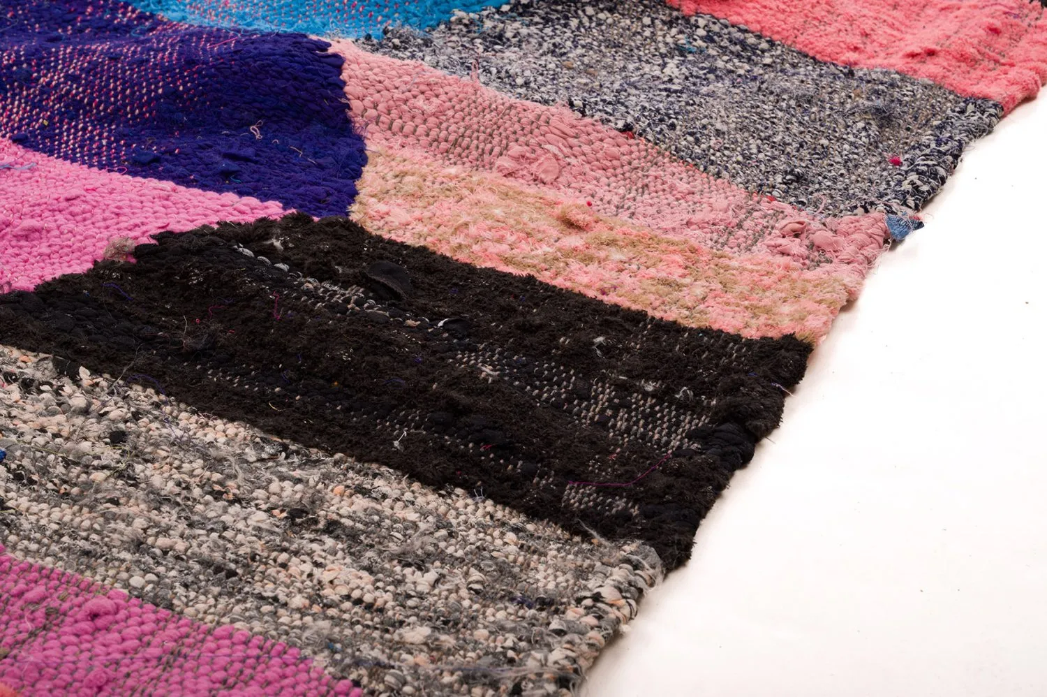 Moroccan Berber rug Boucherouite 150 x 305 cm