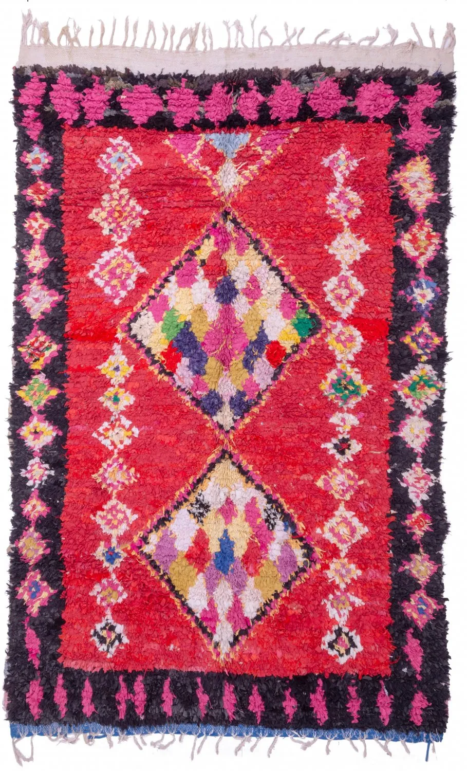 Moroccan Berber rug Boucherouite 255 x 165 cm