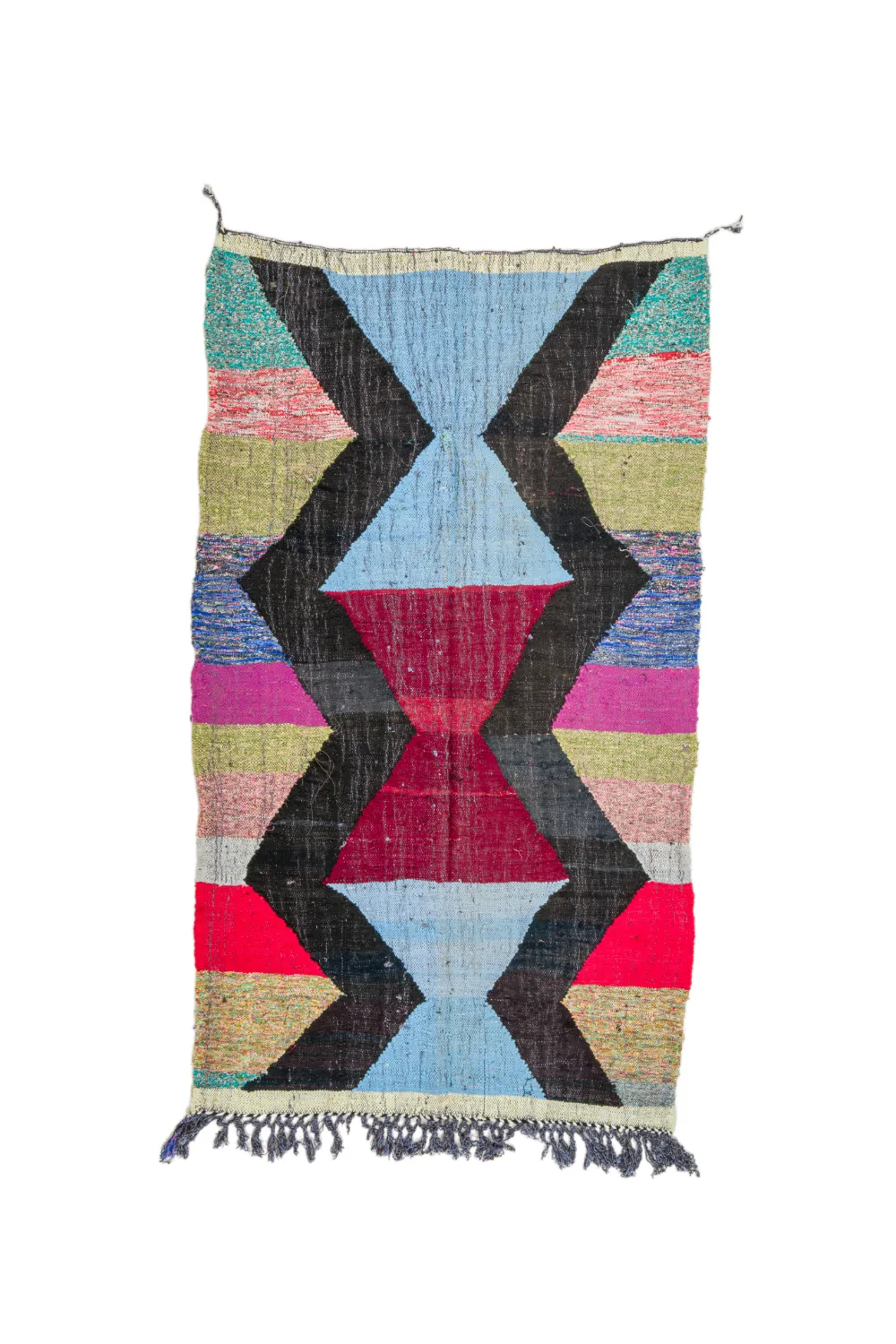 Moroccan Berber rug Boucherouite 135 x 240 cm