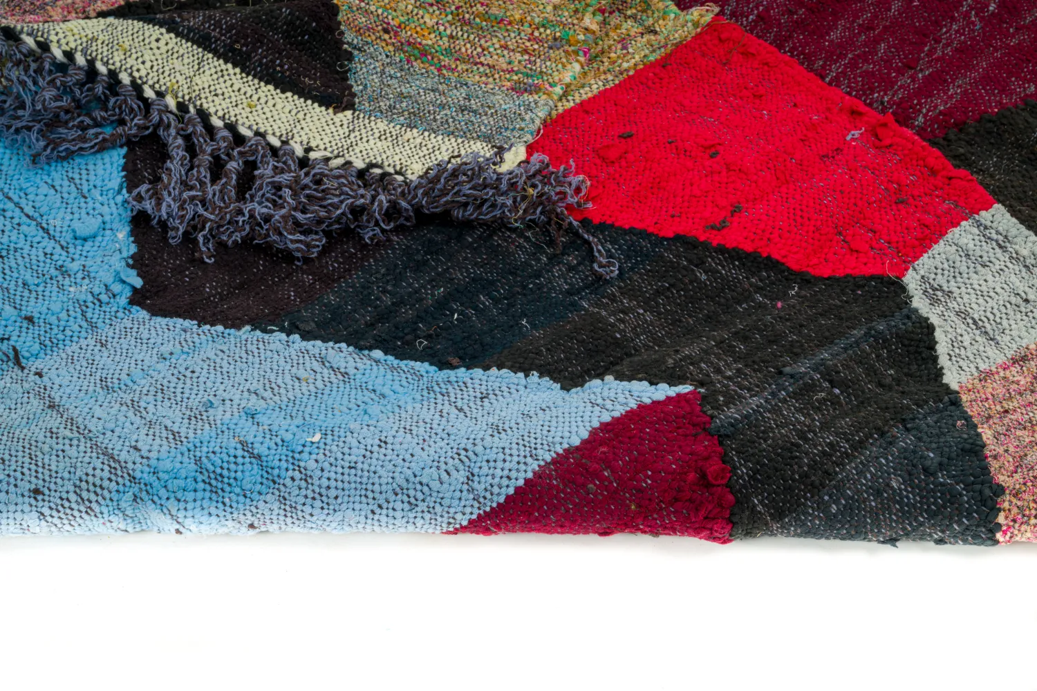 Moroccan Berber rug Boucherouite 135 x 240 cm