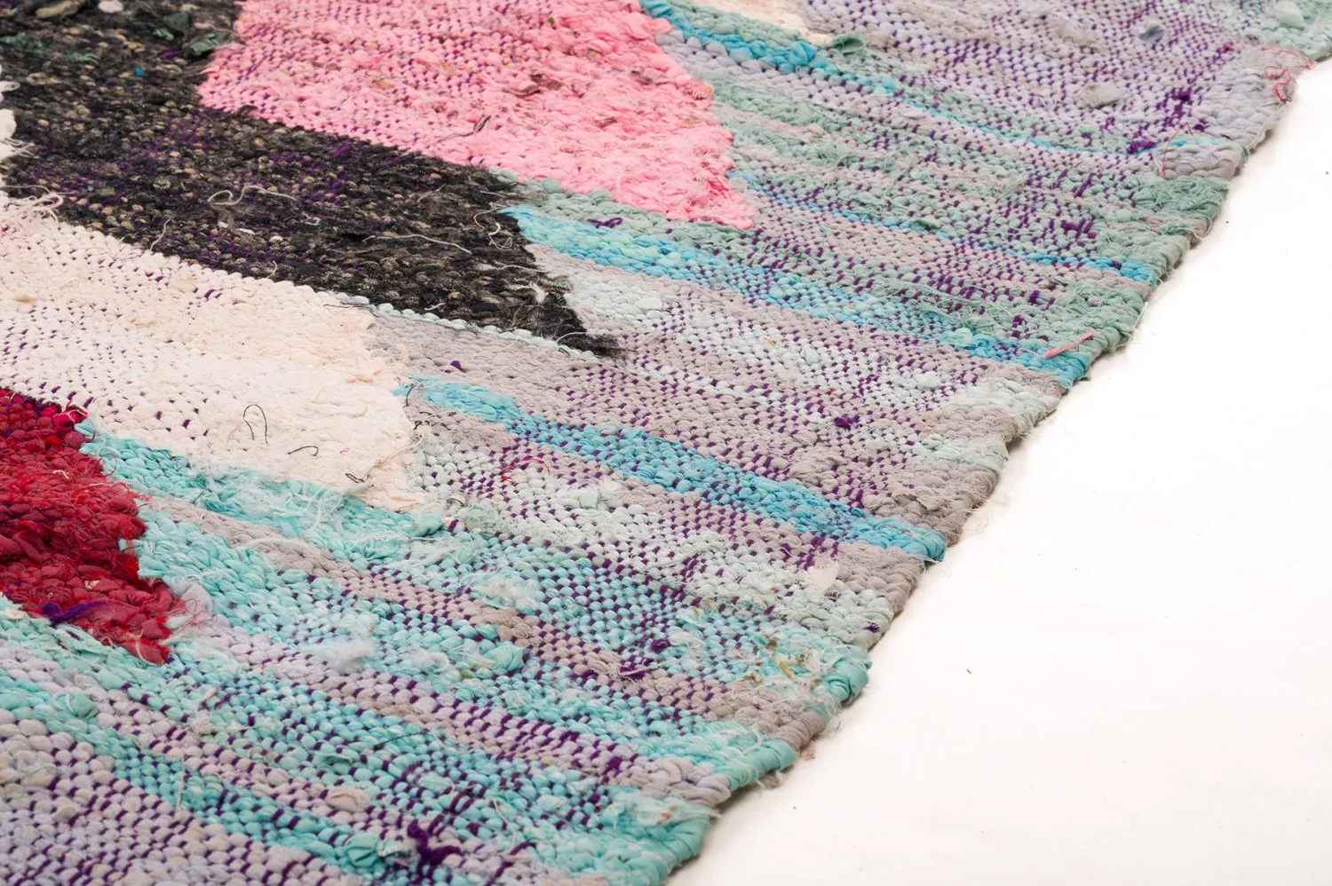 Moroccan Berber rug Boucherouite 150 x 310 cm