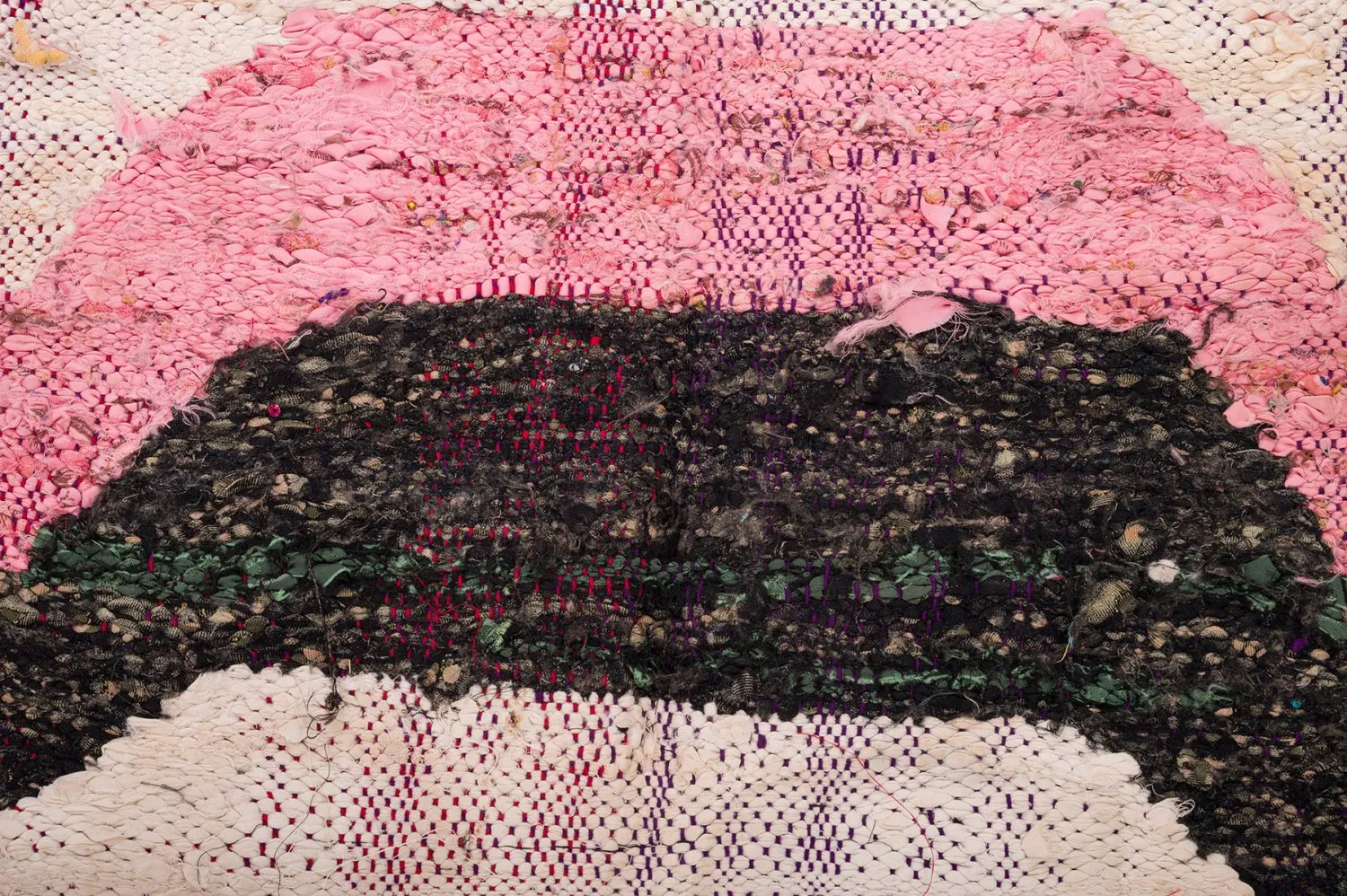 Moroccan Berber rug Boucherouite 150 x 310 cm