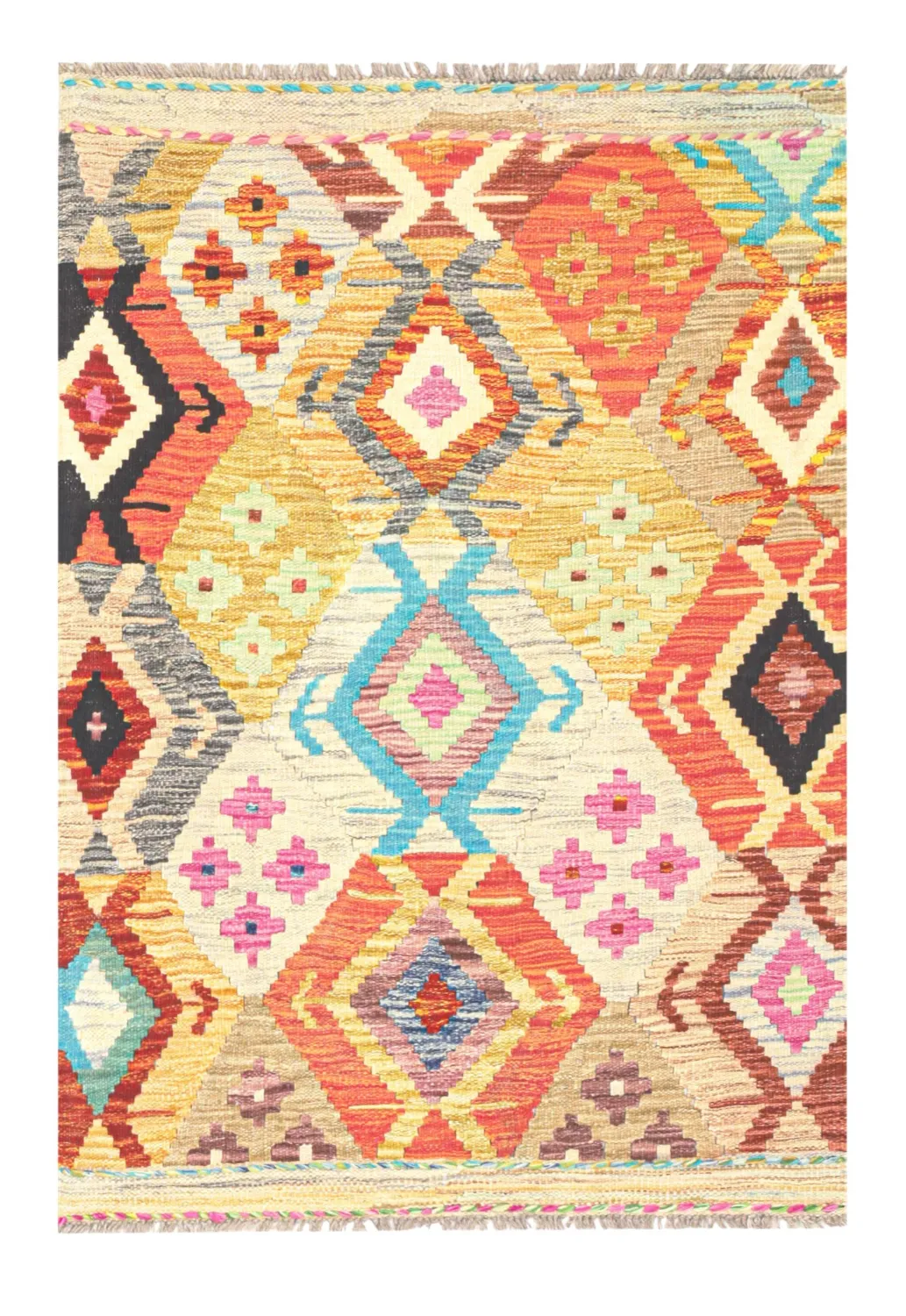 Oriental Rug - Vegi Kelim Hand Woven - 86 x 125 cm