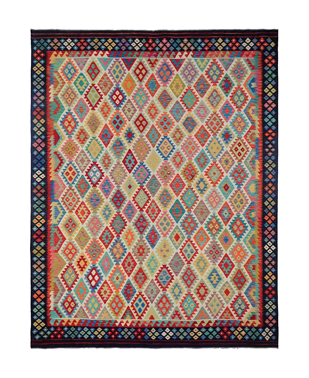 Oriental Rug - Vegi Kelim Hand Woven - 303 x 393 cm