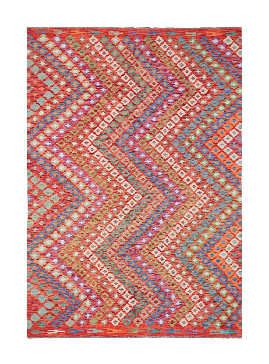 Oriental Rug - Vegi Kelim Hand Woven - 207 x 301 cm