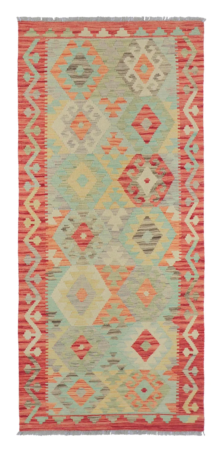 Oriental Rug - Vegi Kelim Hand Woven - 88 x 199 cm