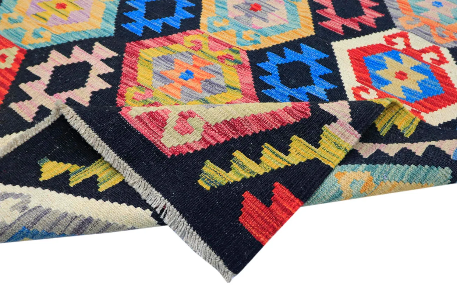 Oriental Rug - Vegi Kelim Hand Woven - 204 x 294 cm