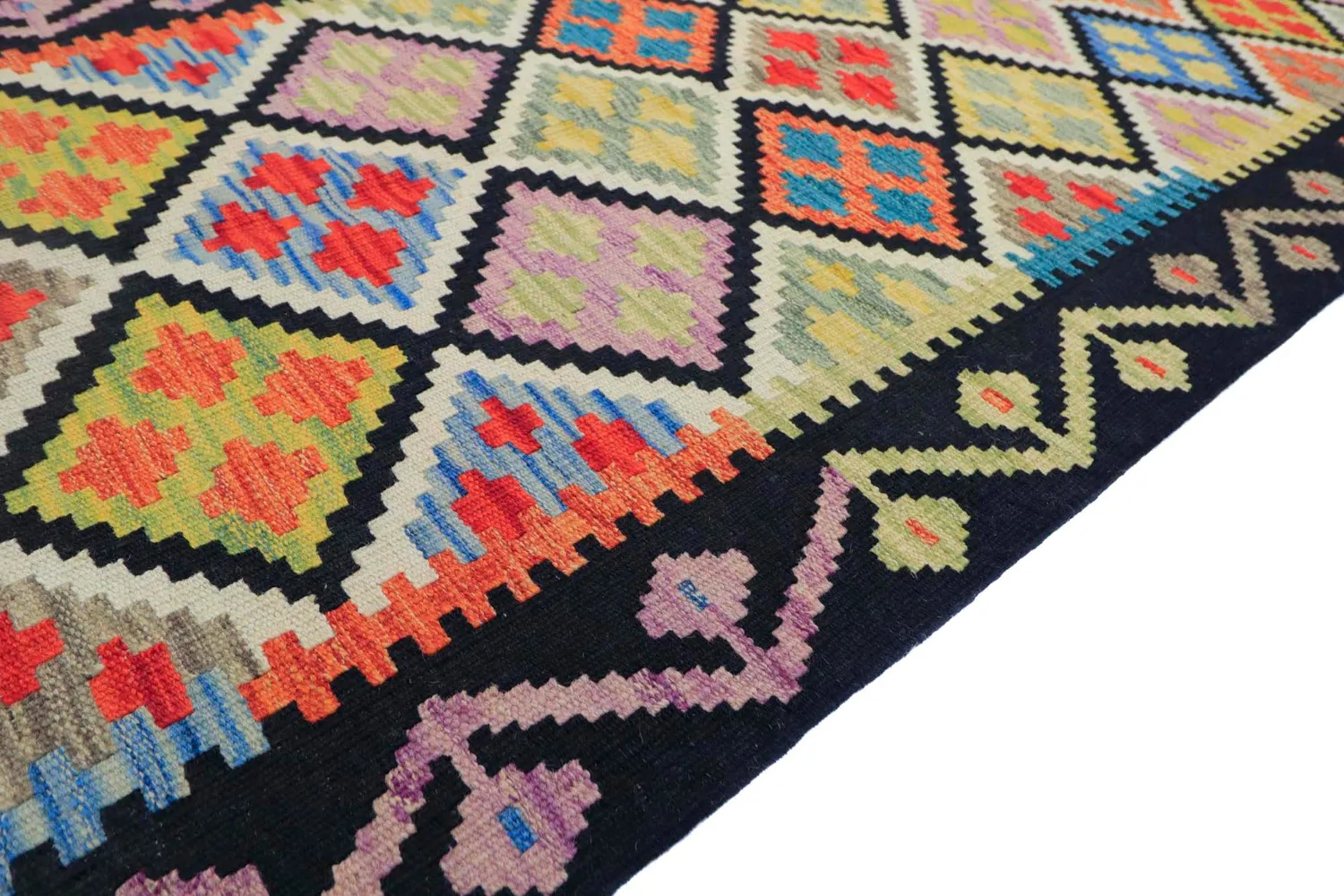 Oriental Rug - Vegi Kelim Hand Woven - 80 x 268 cm