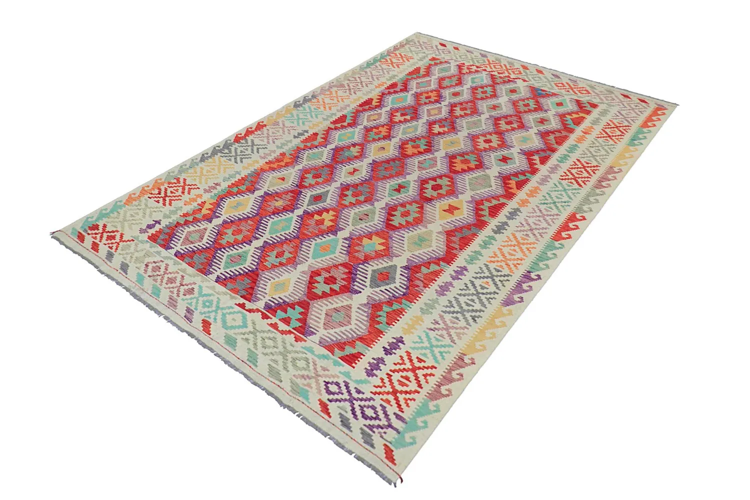 Oriental Rug - Vegi Kelim Hand Woven - 200 x 295 cm