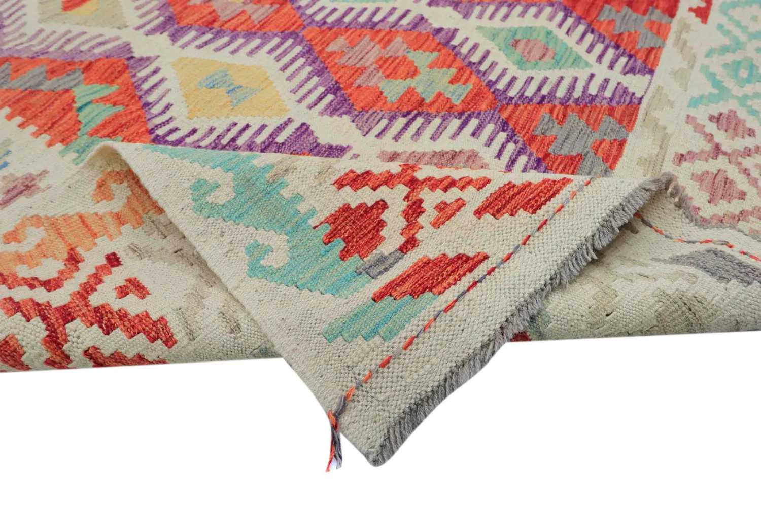 Oriental Rug - Vegi Kelim Hand Woven - 200 x 295 cm