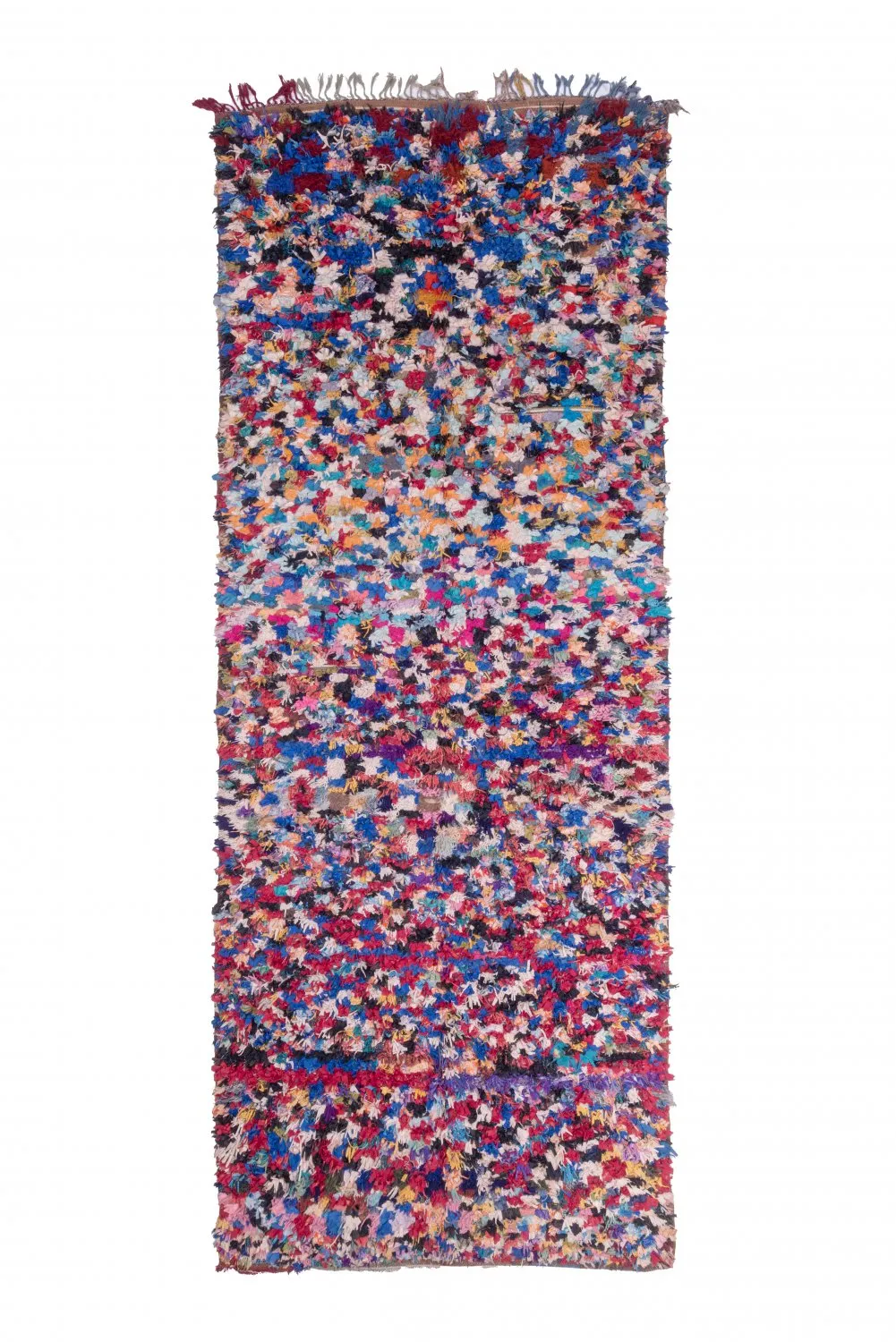 Moroccan Berber rug Boucherouite 370 x 145 cm
