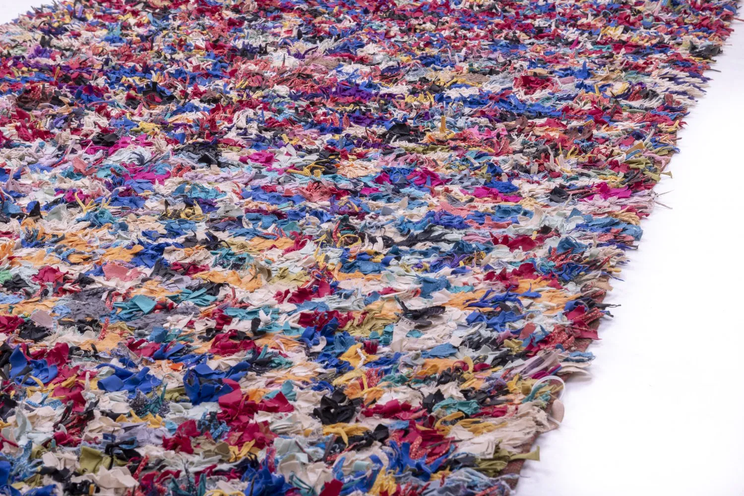 Moroccan Berber rug Boucherouite 370 x 145 cm