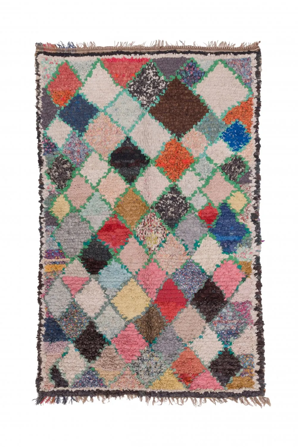 Moroccan Berber rug Boucherouite 230 x 145 cm