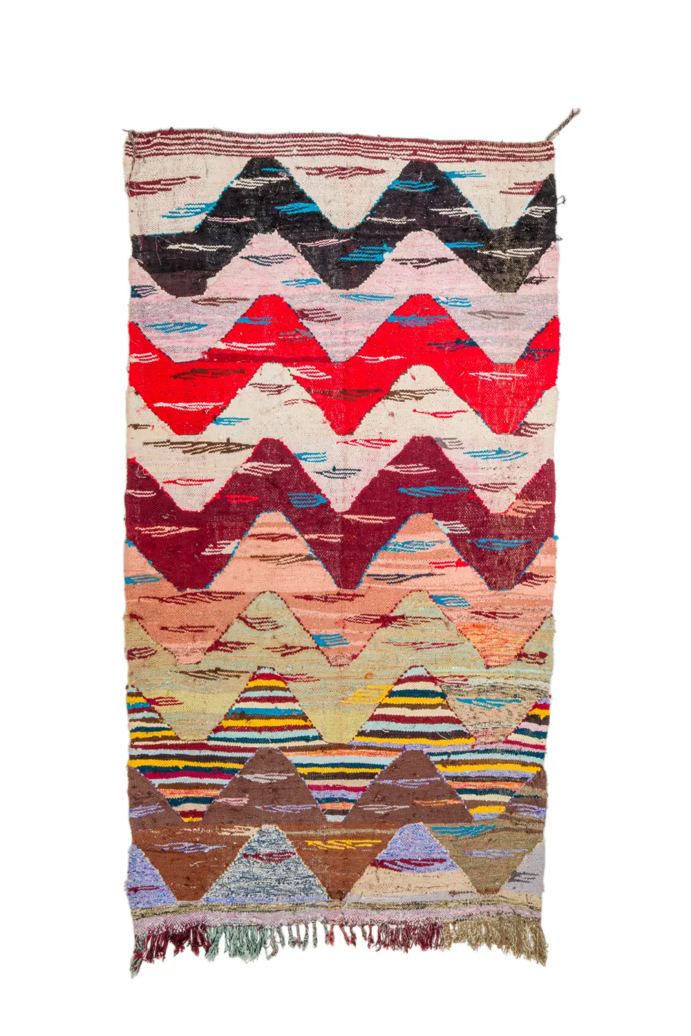 Moroccan Berber rug Boucherouite 160 x 295 cm
