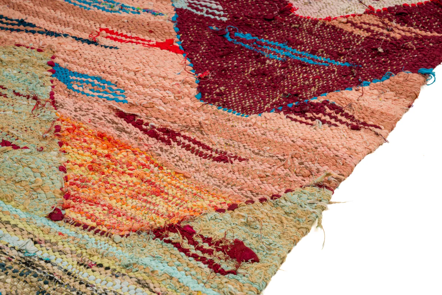 Moroccan Berber rug Boucherouite 160 x 295 cm