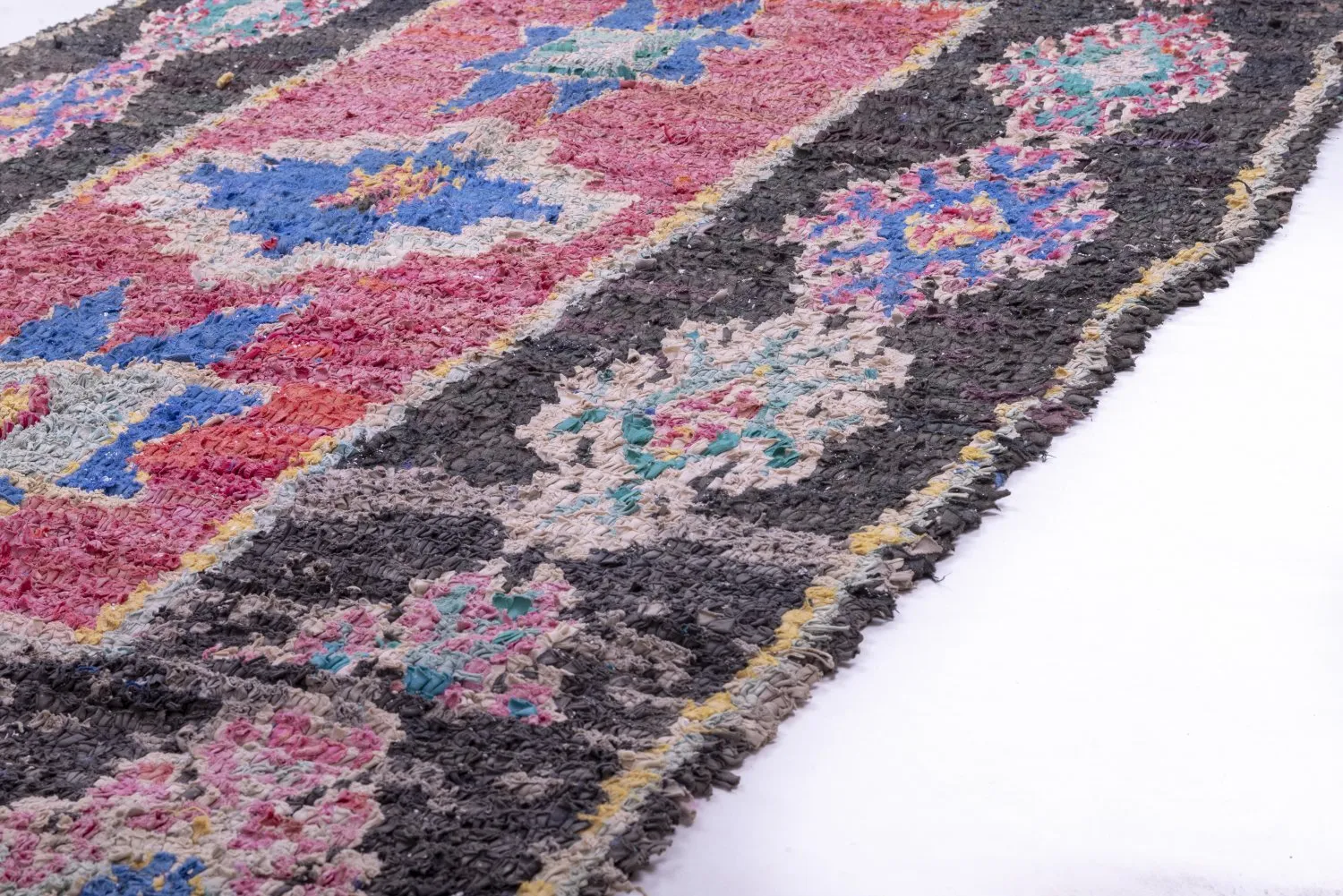 Moroccan Berber rug Boucherouite 225 x 130 cm
